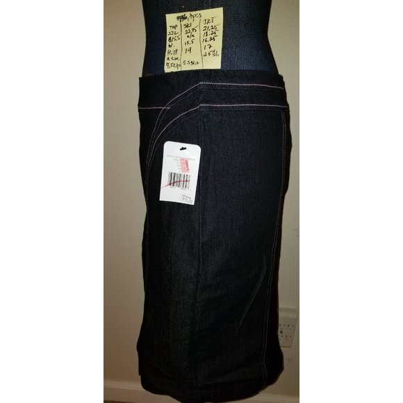 ✅#136B NWT Nicole by Michelle Miller Denim Skirt 4 - Picture 7 of 13